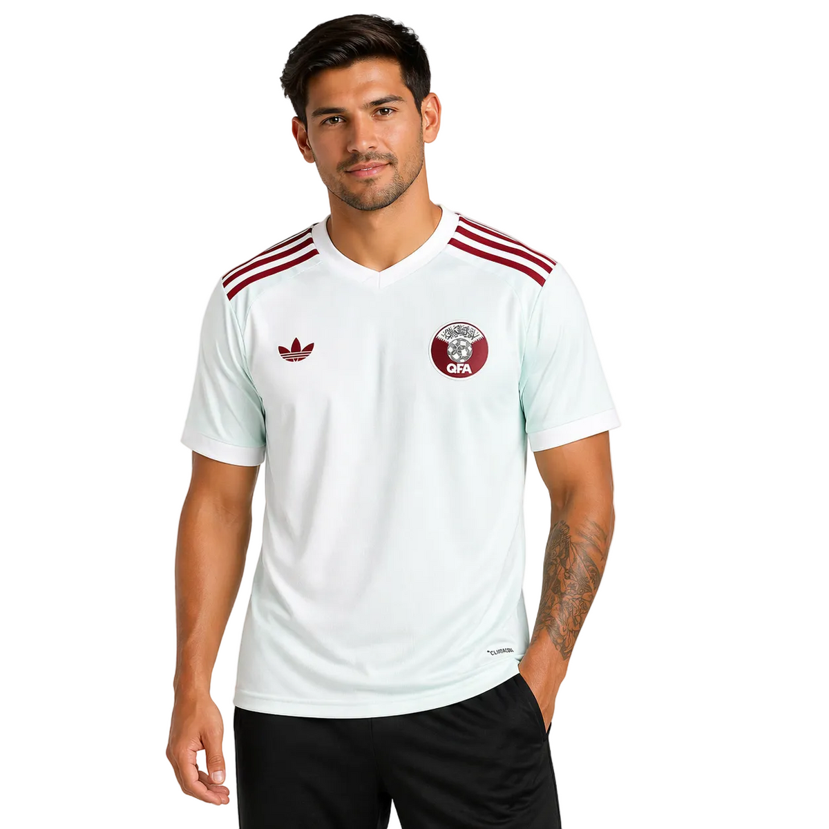 Qatar Home Jersey 2025/26 Fan Version - World Cup 2026