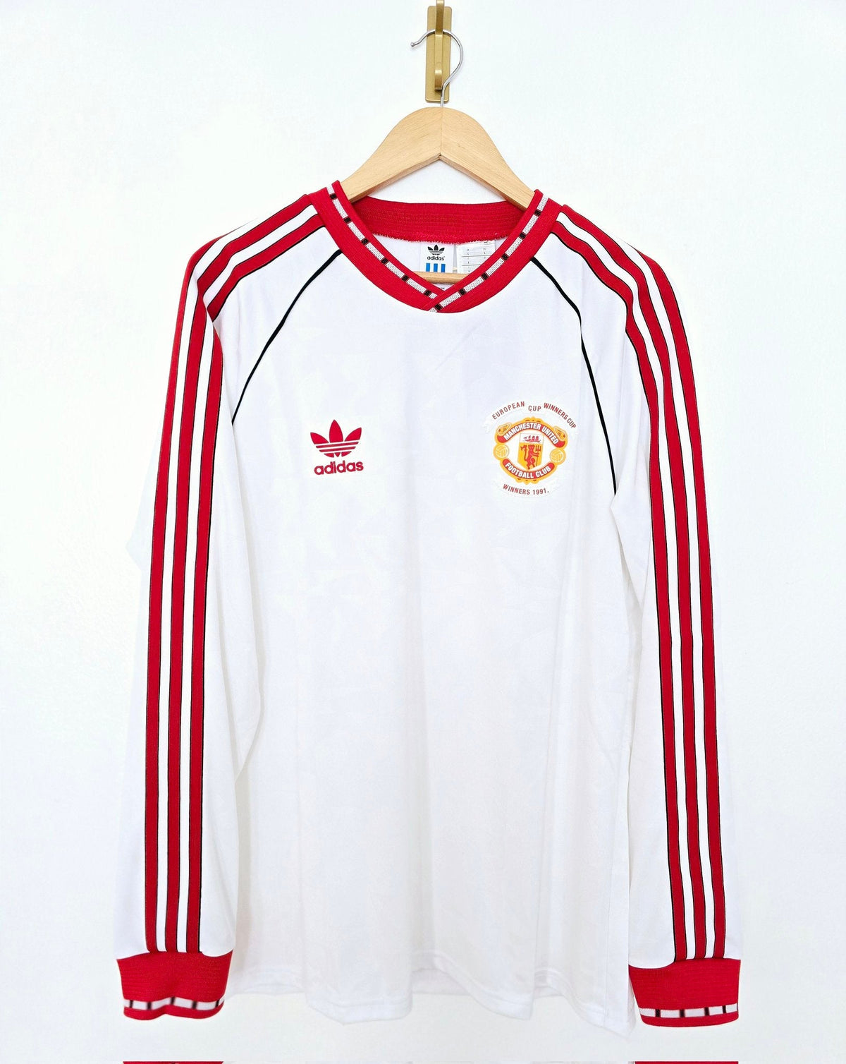 Colección Retro Manchester United 1990/91 - Camiseta de Manga Larga