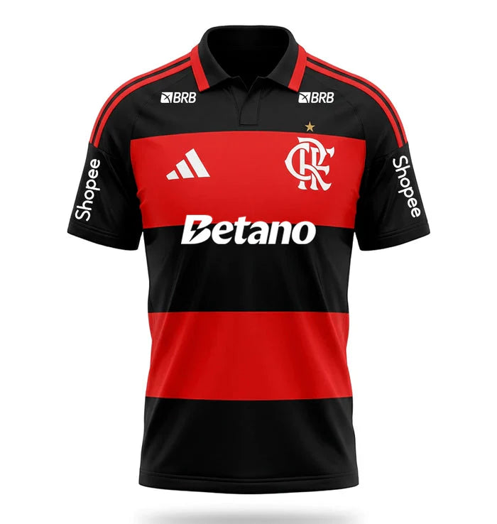 Camiseta Local Flamengo 26/27 #PAQUETA - Todos los patrocinadores - Versión aficionado
