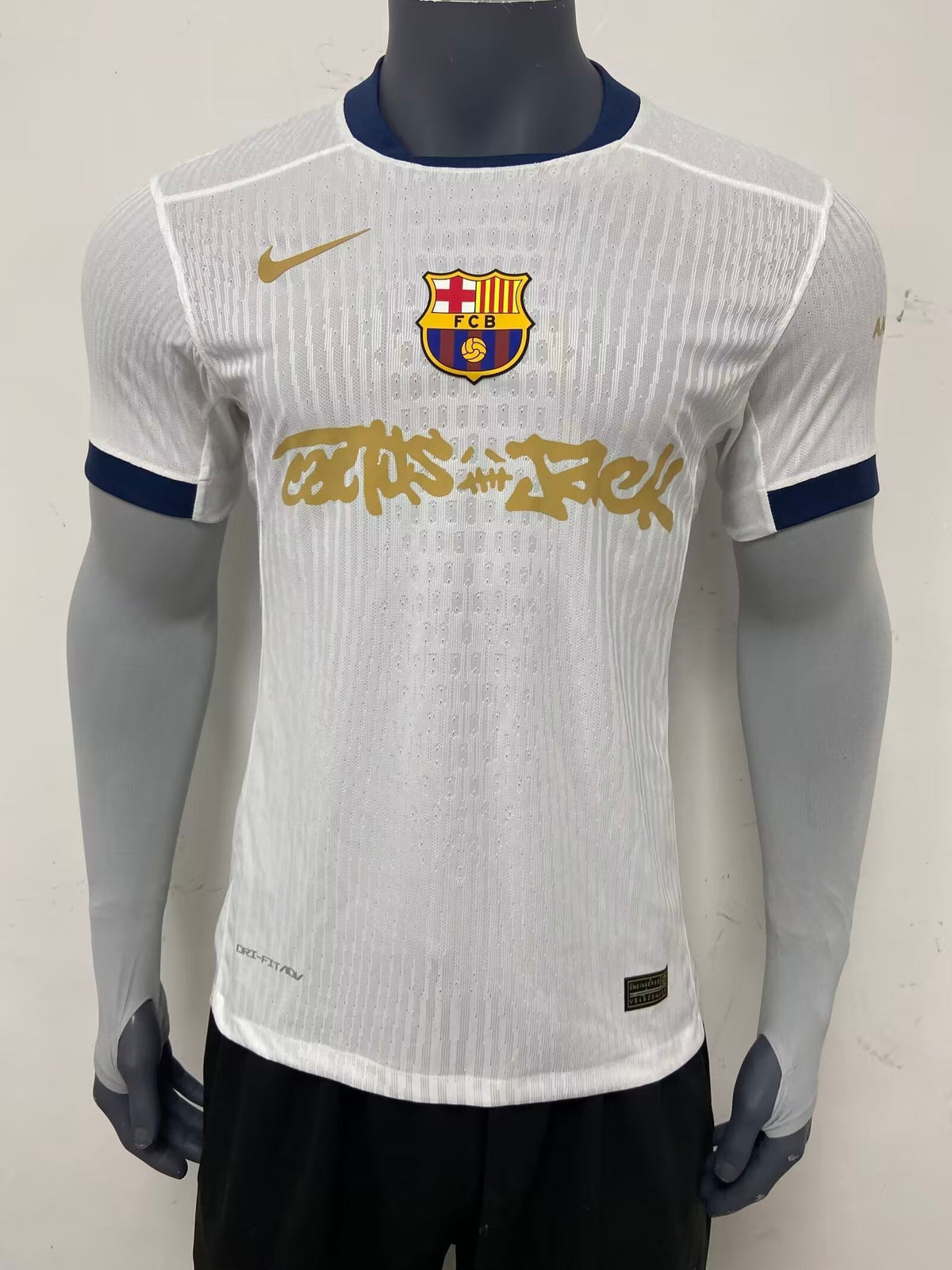 Camiseta de local blanca Barcelona X Travis Scott 24/25 - Versión jugador
