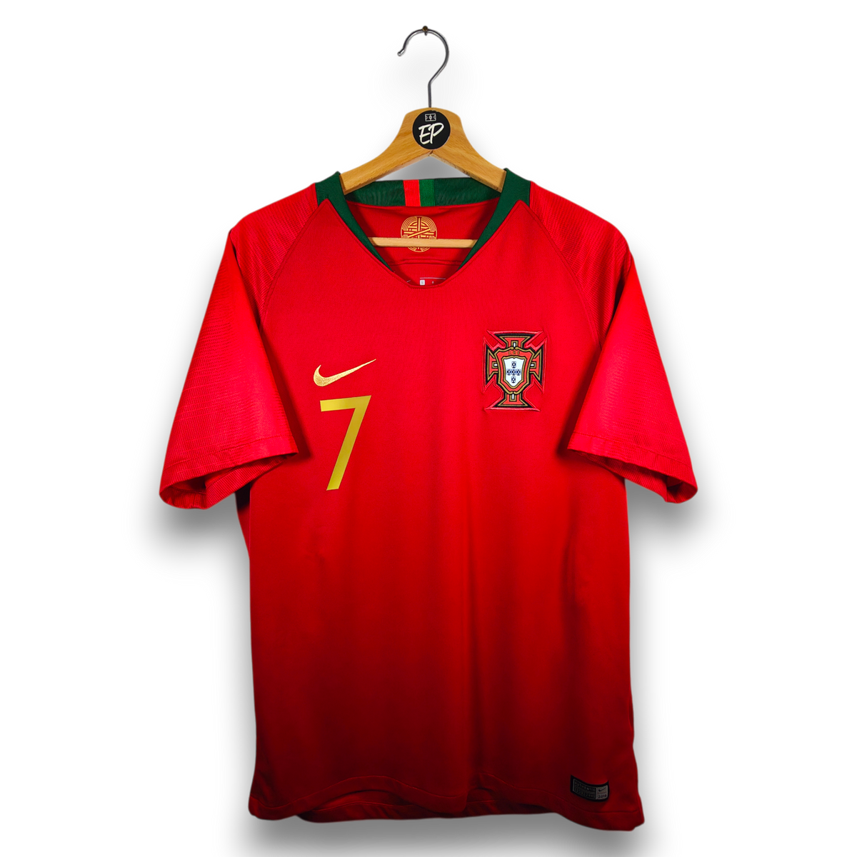 2018-19 Portugal Home Shirt Ronaldo #7 - 9.5/10 - (L)