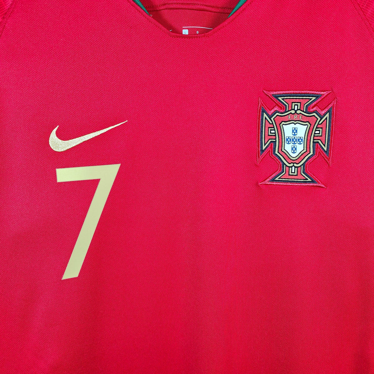 2018-19 Portugal Home Shirt Ronaldo #7 - 9.5/10 - (L)