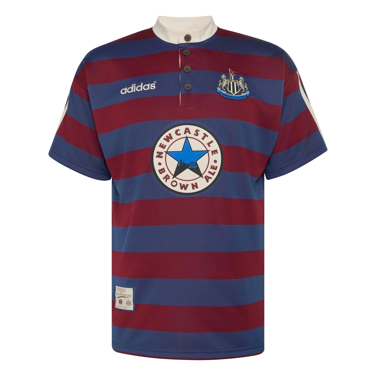 Reedición de la equipación de visitante del Newcastle 2025/1995