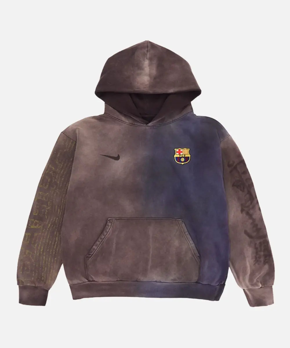 Travis Scott x Nike x FC Barcelona Split-Dye Crest Hoodie