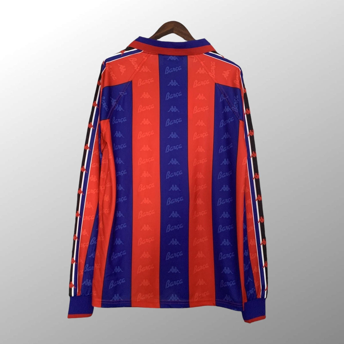 Camiseta retro local del Barcelona 1996/1997 - Manga larga
