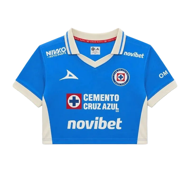 Cruz Azul Camiseta Local 2026/27 - Mujer Cropped