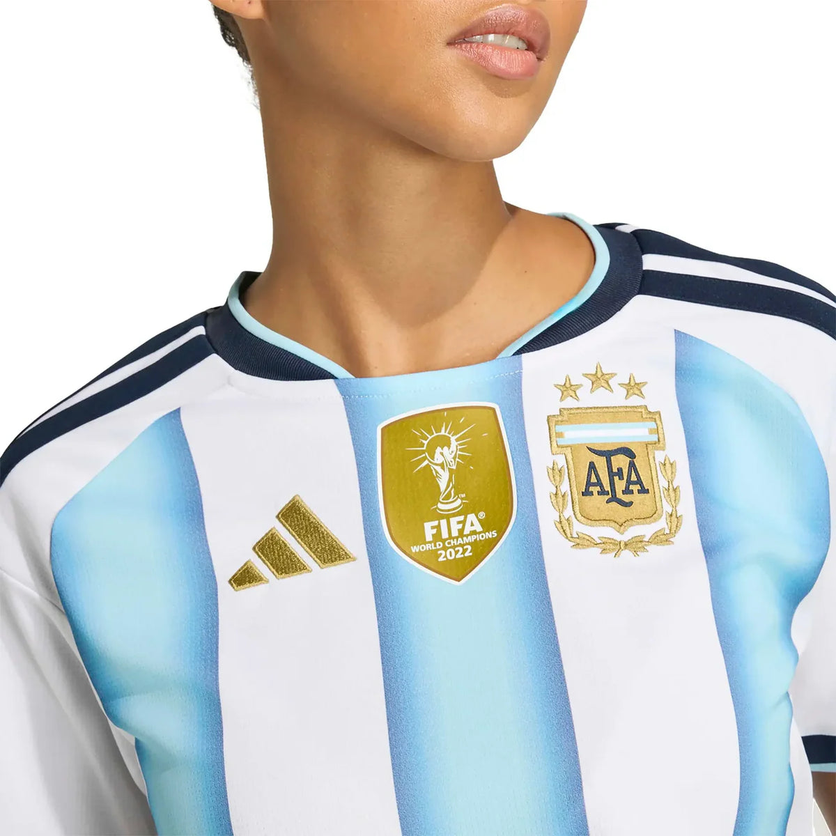 Camiseta Corta de Fútbol de Local para Mujer de Argentina 2026 - Copa del Mundo 2026