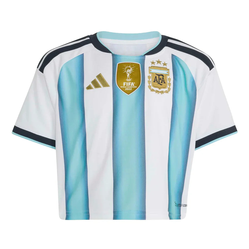 Camiseta Corta de Fútbol de Local para Mujer de Argentina 2026 - Copa del Mundo 2026