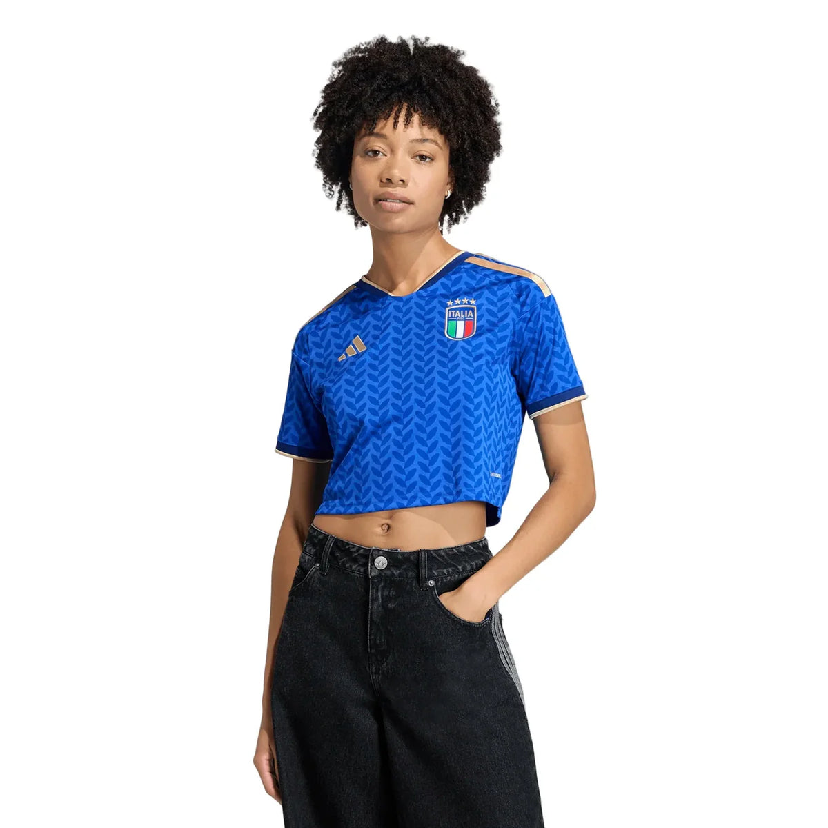 Camiseta Corta de Fútbol de Local para Mujer de Italia del Mundial 2026 - Estadio 2026