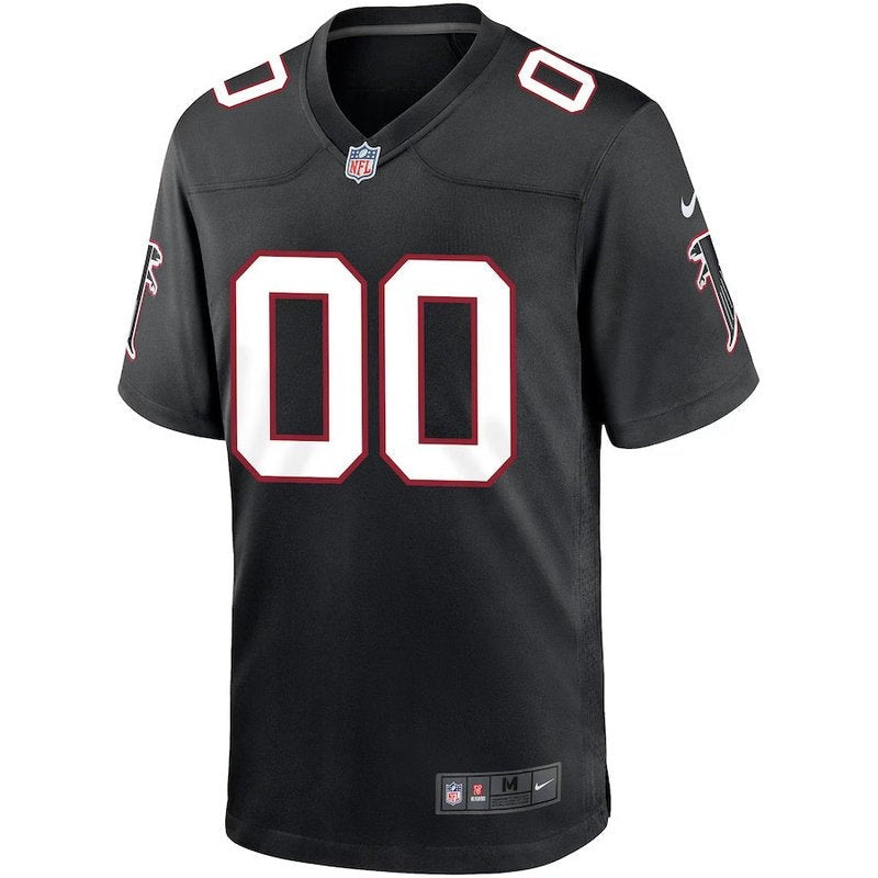 Atlanta Falcons - Camiseta de partido personalizada NFL de estilo retro - Negra