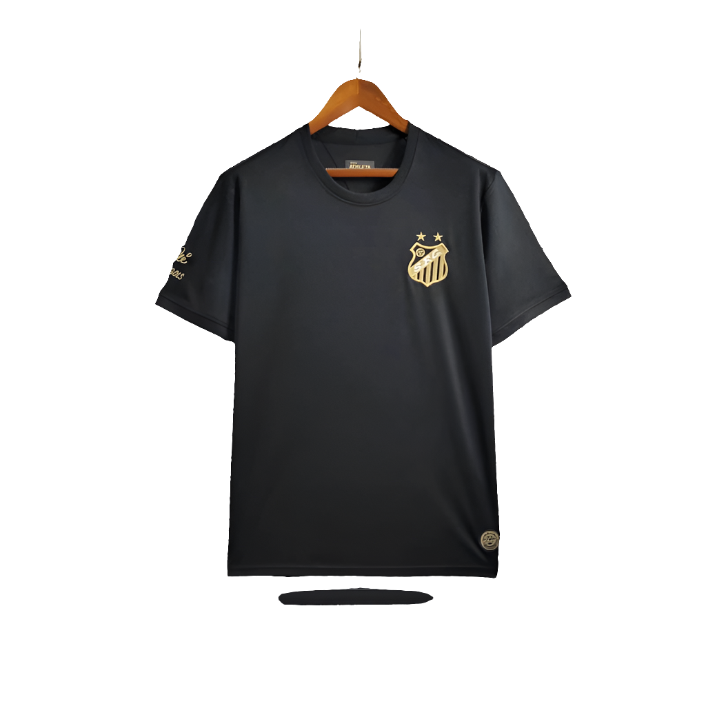 Camiseta Edición Conmemorativa Santos 25/26 - Negra - Versión Fan