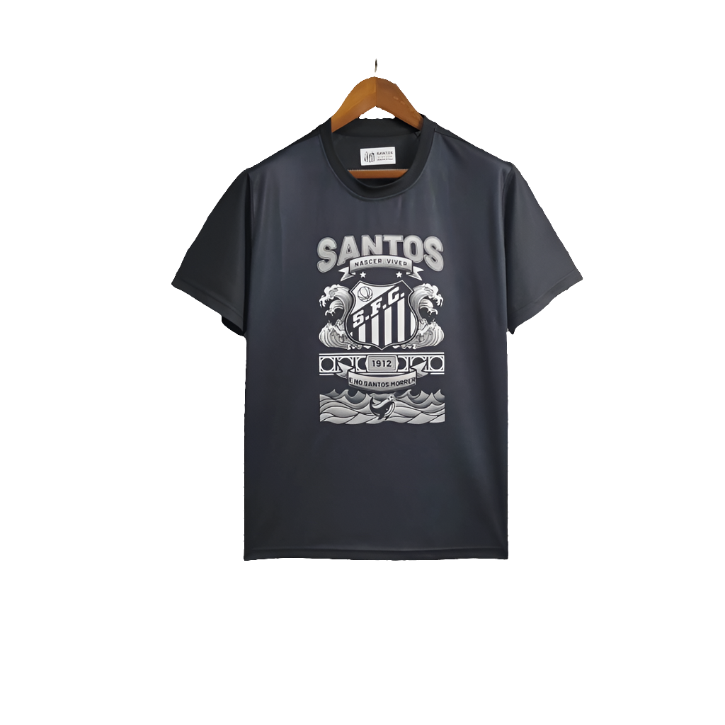 Camiseta Santos 25/26 Edición Casual - Negra - Versión Fan