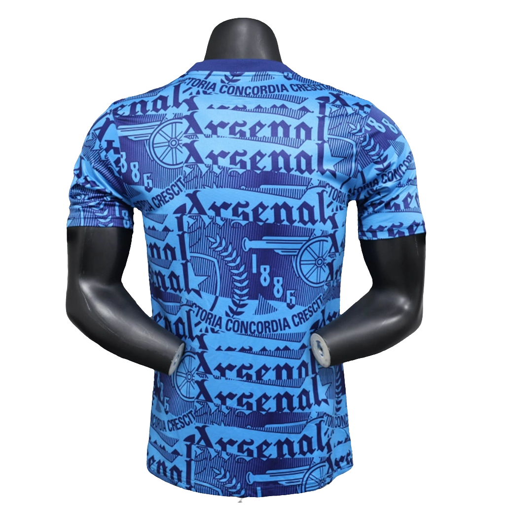 Camiseta prepartido Arsenal 25/26 - Azul - Versión Jugador
