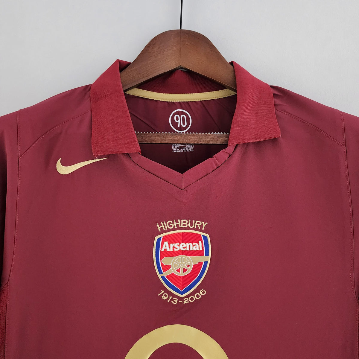 Camiseta retro local del Arsenal 2005/06 - Manga larga
