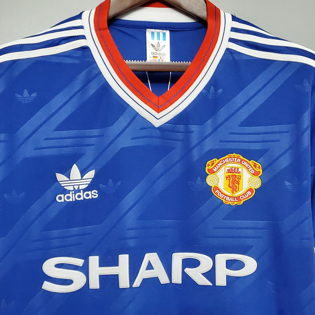 Camiseta retro de visitante del Manchester United 1986/88