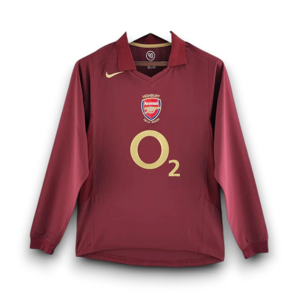 Camiseta retro local del Arsenal 2005/06 - Manga larga