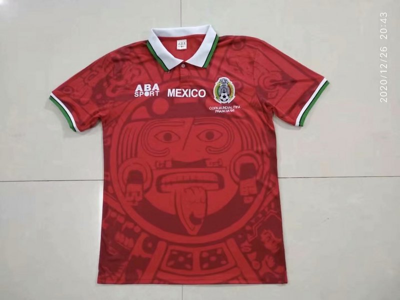 Camiseta retro de México 1998 roja
