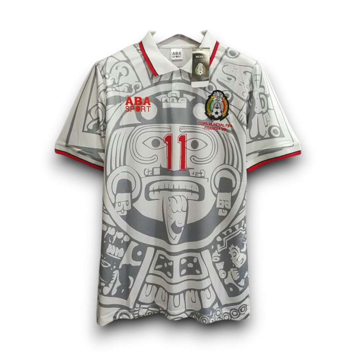 Camiseta retro de México 1998 blanca