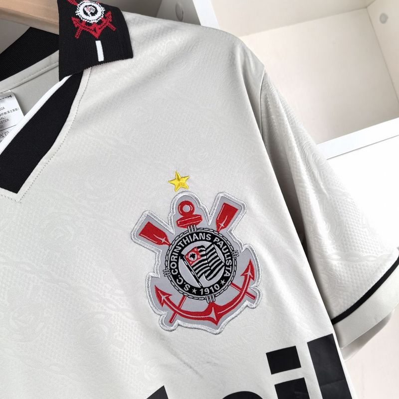 Camiseta retro de local del Corinthians 1996
