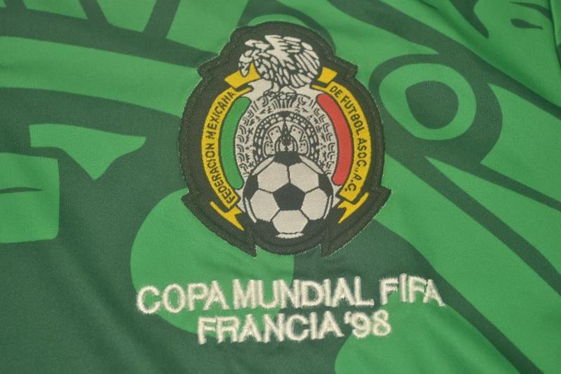 Camiseta retro de México 1998 (local) - Manga larga
