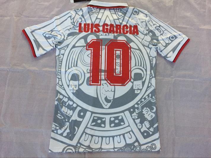 Camiseta retro de México 1998 blanca