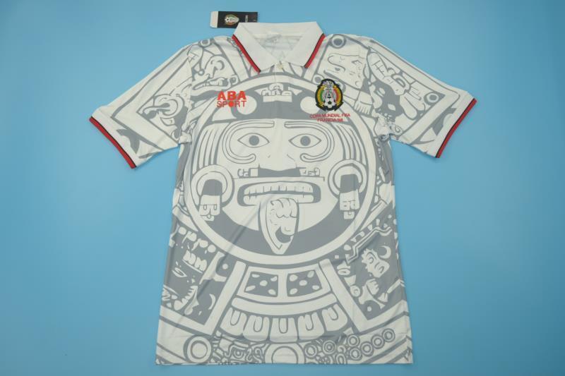 Camiseta retro de México 1998 blanca