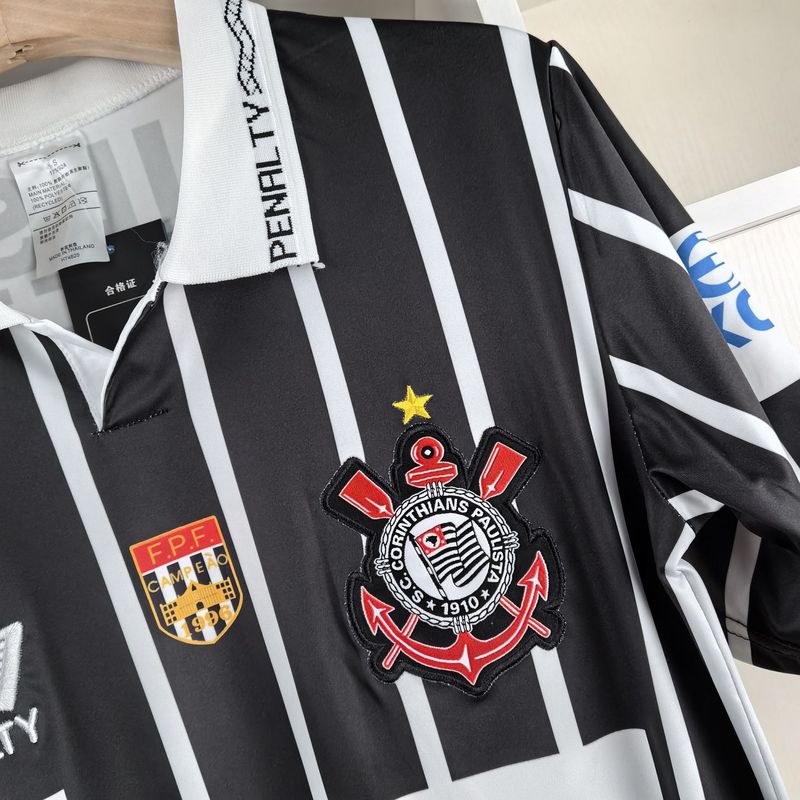Camiseta retro de visitante del Corinthians 1998
