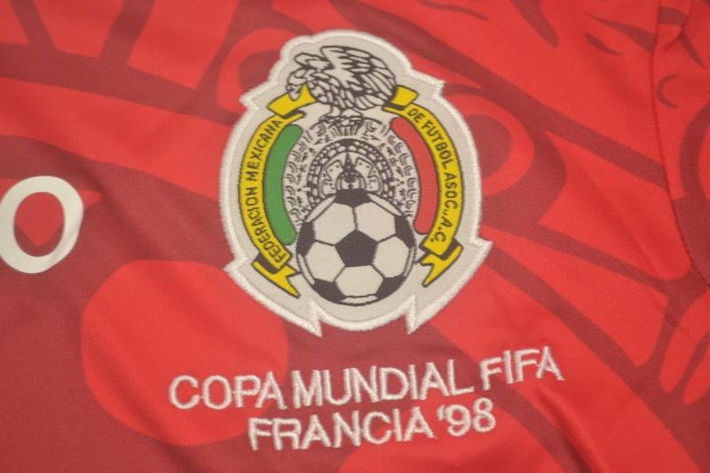Camiseta retro de México 1998 roja