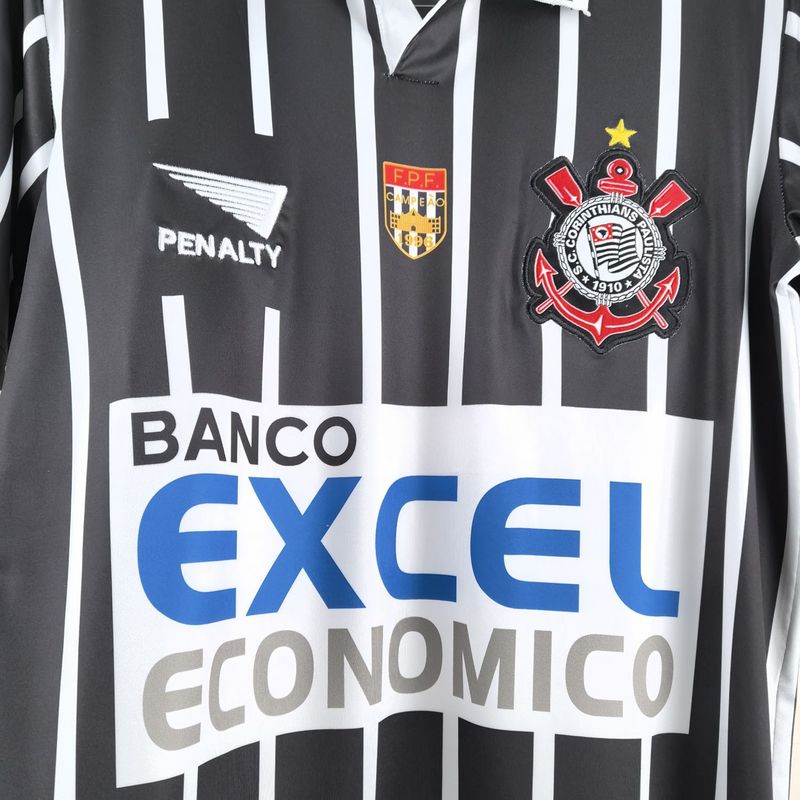 Camiseta retro de visitante del Corinthians 1998