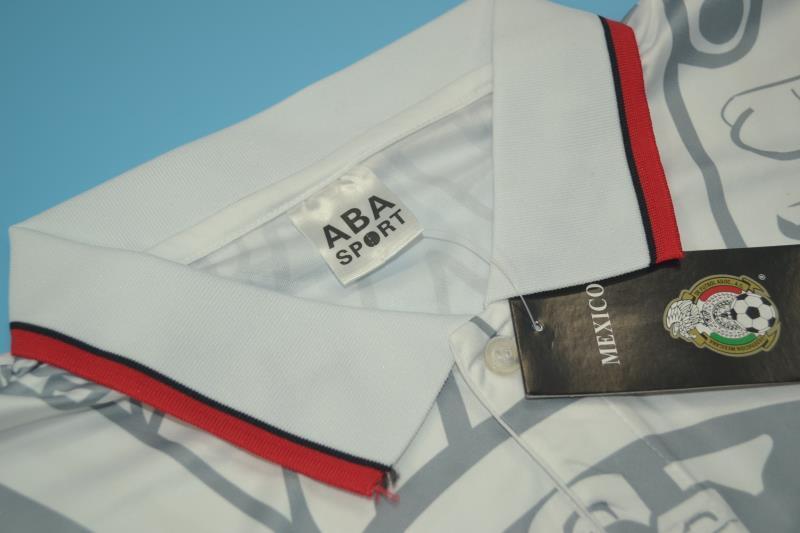 Camiseta retro de México 1998 blanca