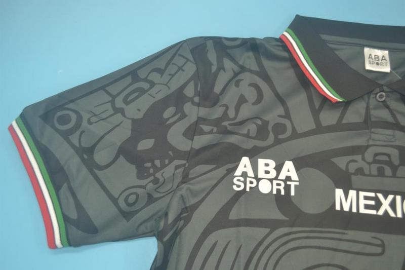 Camiseta retro de México 1998 negra