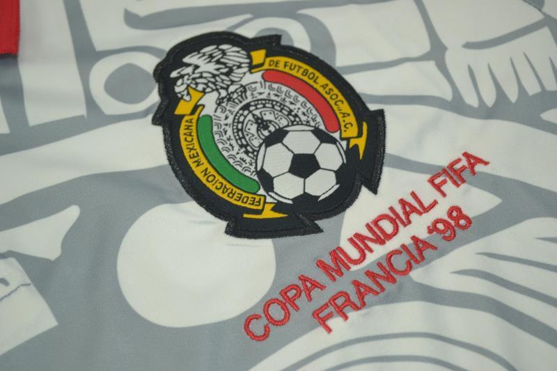 Camiseta retro de México 1998 blanca