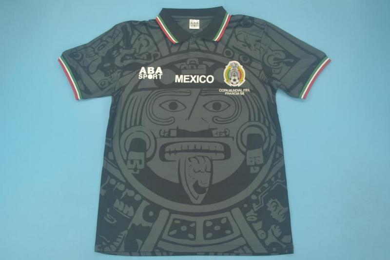 Camiseta retro de México 1998 negra