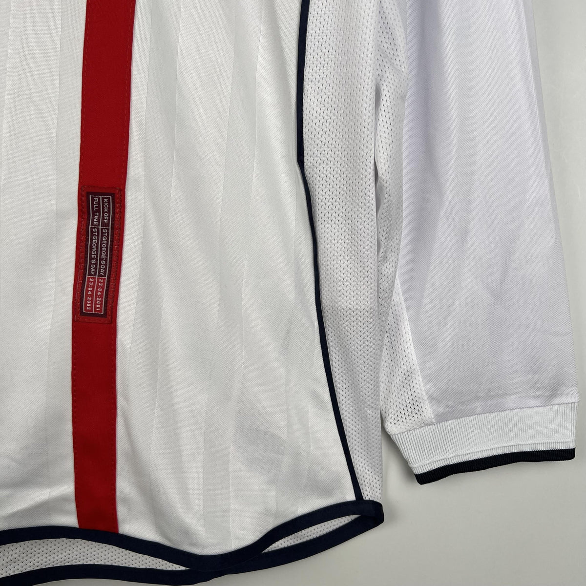 Camiseta retro de local de Inglaterra 2002 - Manga larga