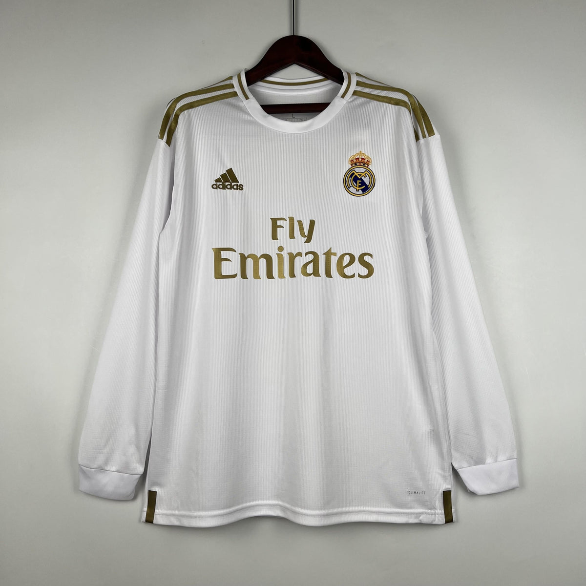 Camiseta retro local del Real Madrid 2019/2020 - Manga larga