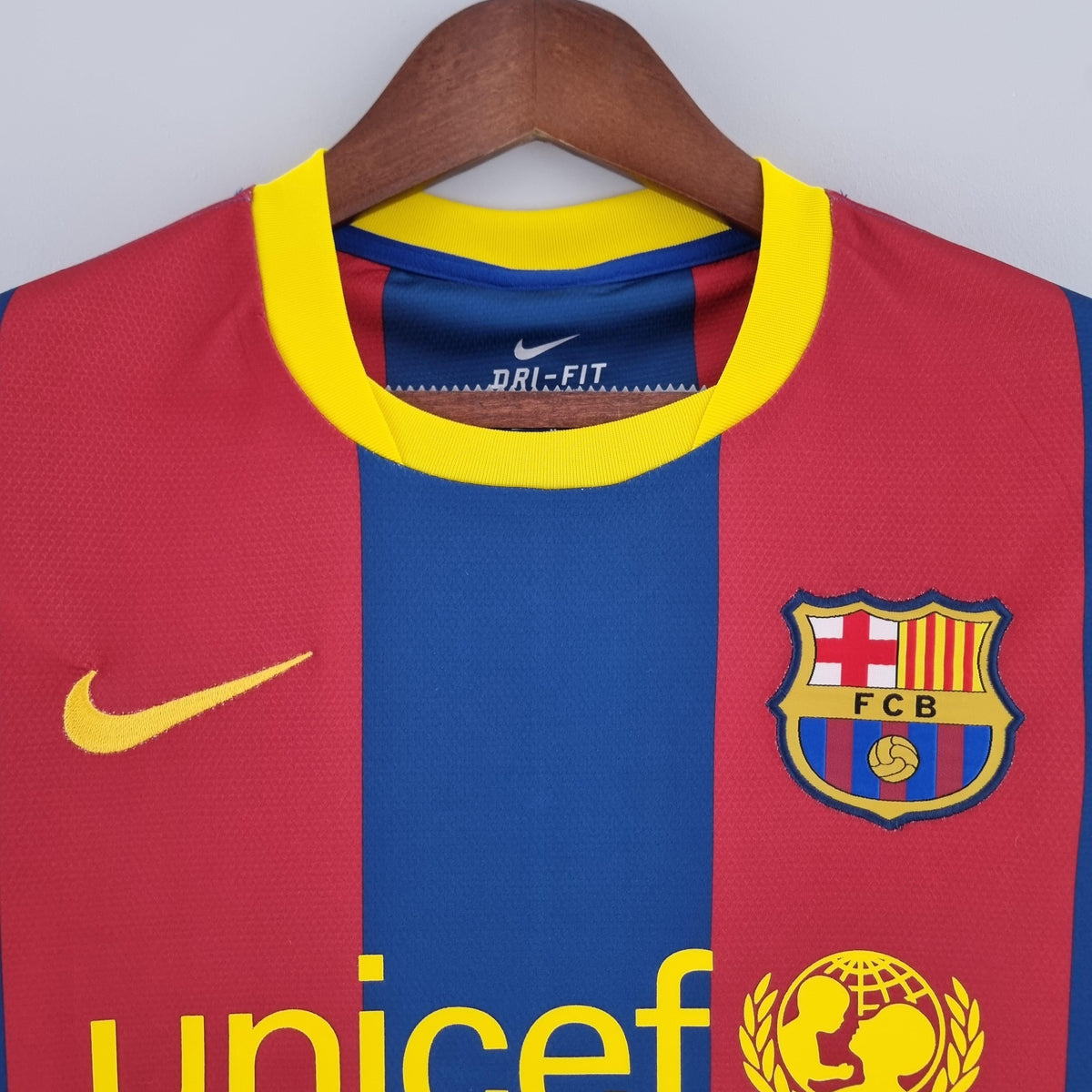 Camiseta retro local del Barcelona de la UEFA Champions League 2010/2012 (manga larga)