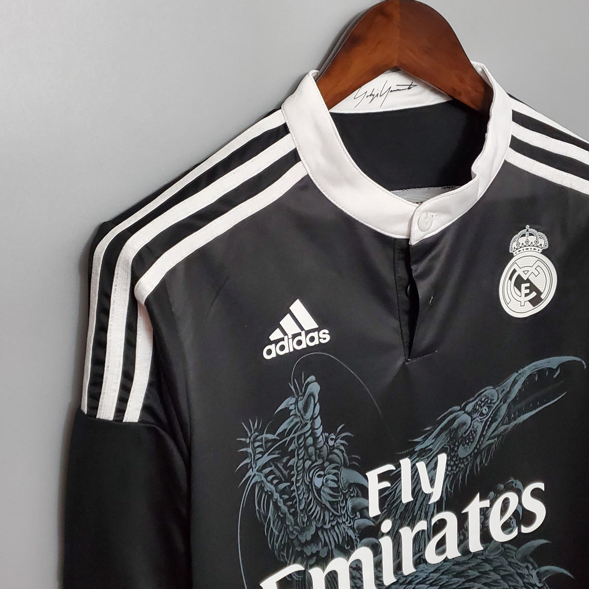 Camiseta retro de visitante del Real Madrid 2014/2015 - Manga larga