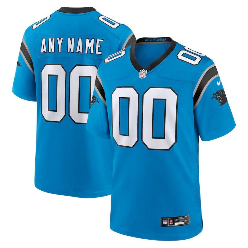 Carolina Panthers - Camiseta de partido personalizada alternativa de la NFL - Azul