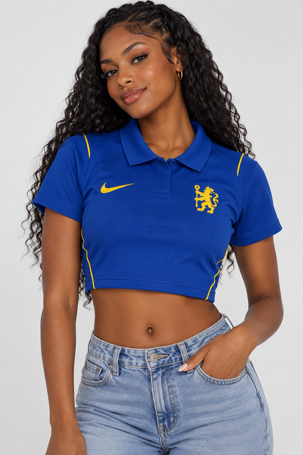 Chelsea 26/27 Home Women Cropped Jersey