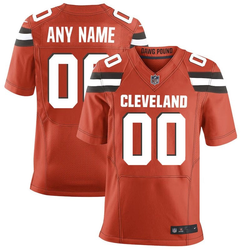 Cleveland Browns - Camiseta NFL Alternativa Personalizada - Marrón - Naranja
