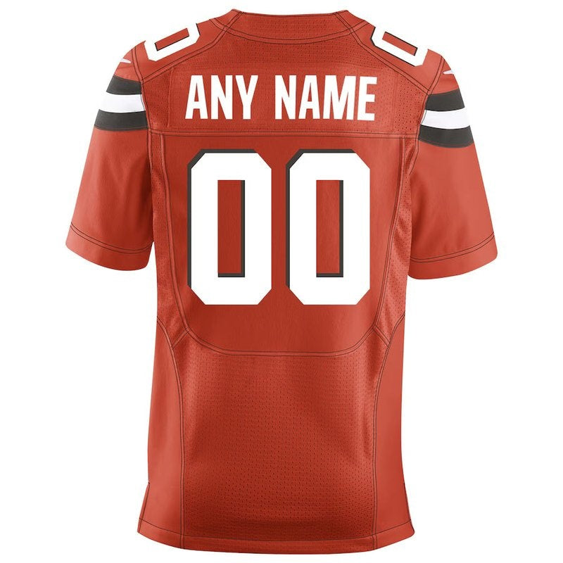 Cleveland Browns - Camiseta NFL Alternativa Personalizada - Marrón - Naranja