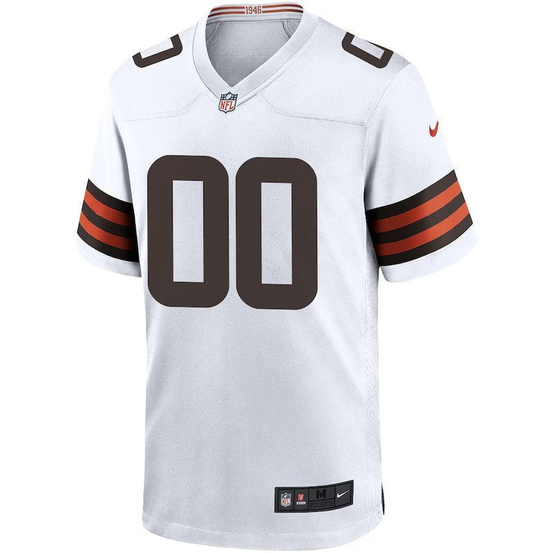 Cleveland Browns - Camiseta de partido personalizada de la NFL - Marrón - Blanco