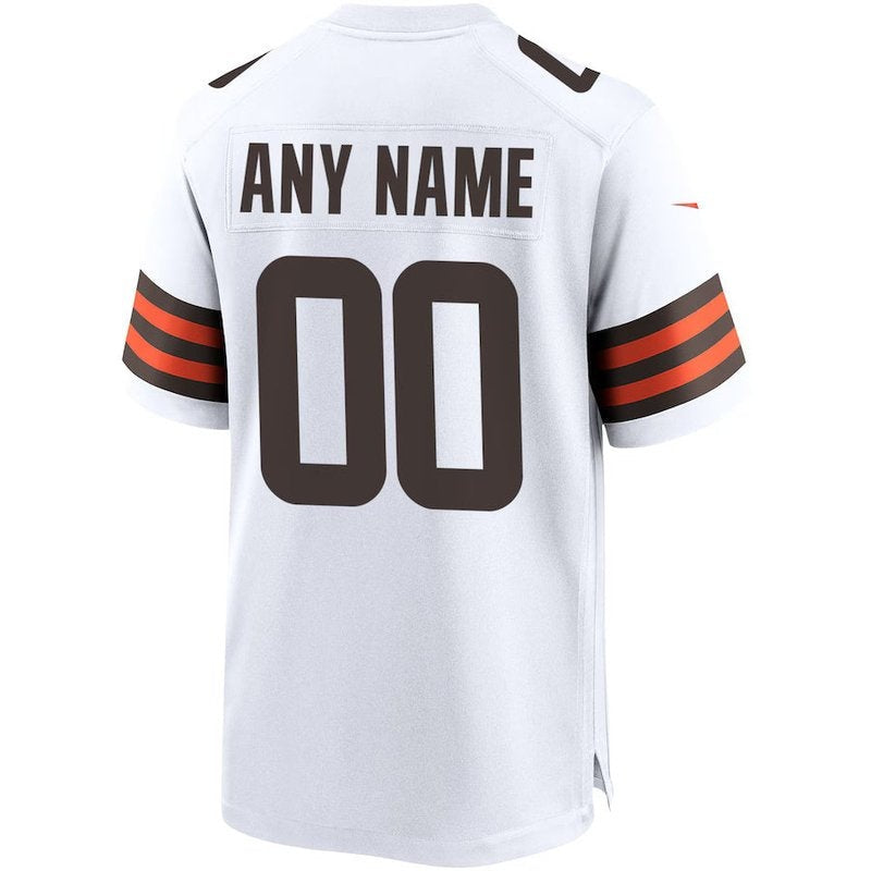Cleveland Browns - Camiseta de partido personalizada de la NFL - Marrón - Blanco