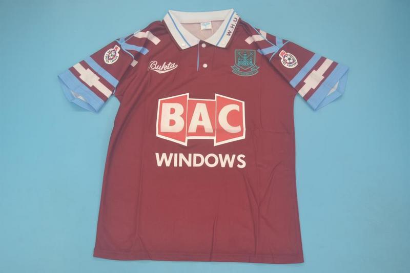 Camiseta retro de local del West Ham United 1991/1992