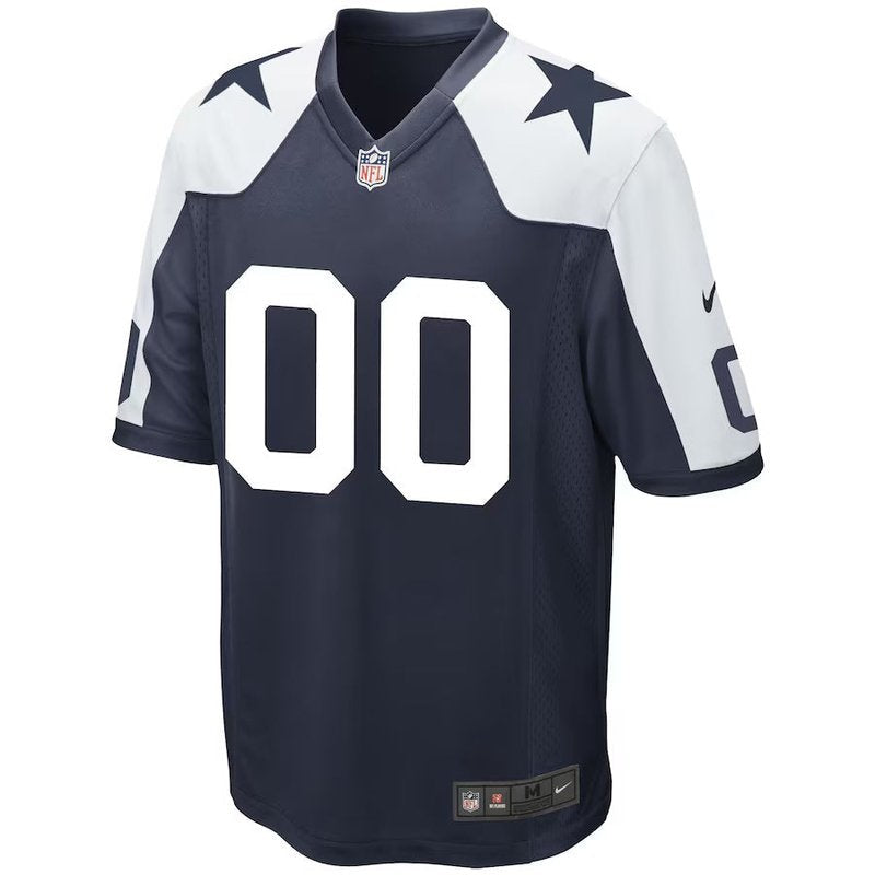 Dallas Cowboys - Jersey de juego de la NFL alternativo personalizado - Azul marino