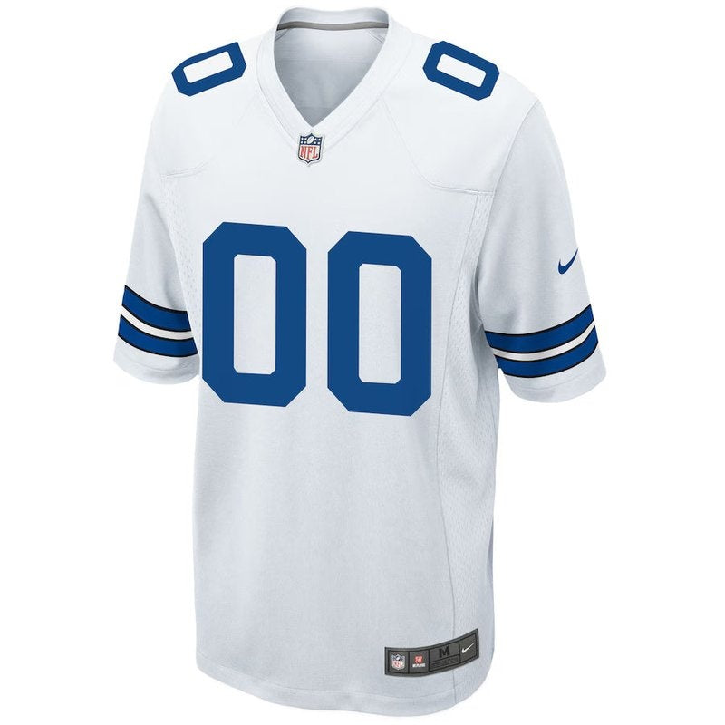 Dallas Cowboys - Camiseta NFL de Juego Personalizada - Blanca
