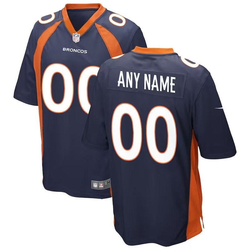 Denver Broncos - Camiseta de partido NFL alternativa personalizada - Azul marino