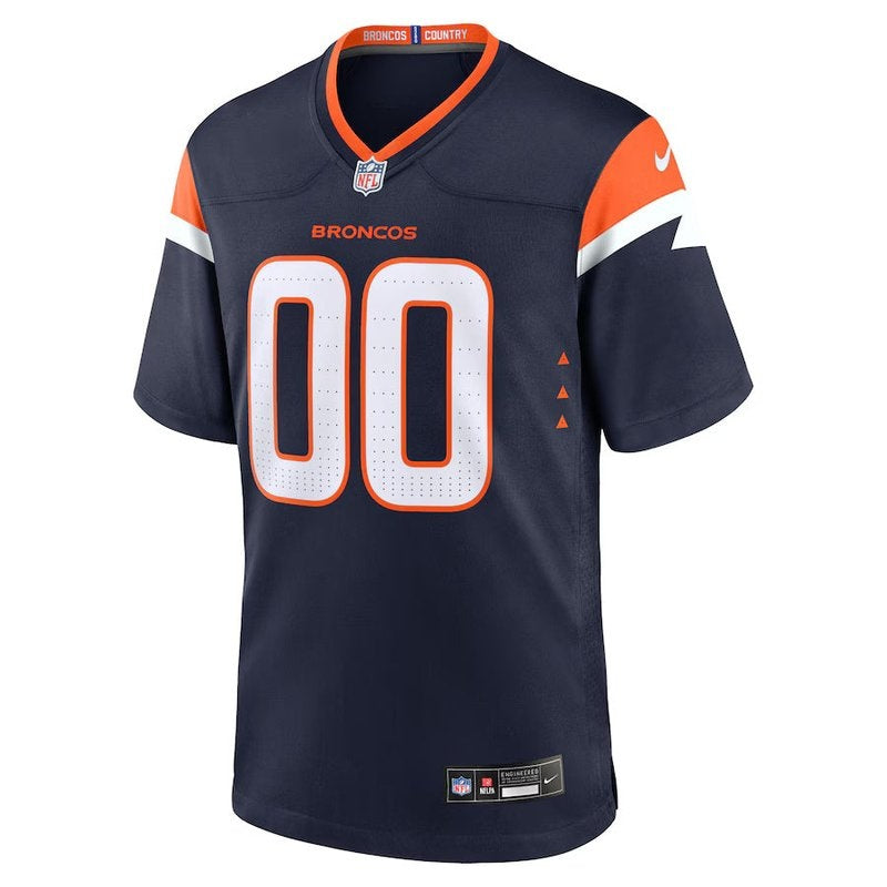 Denver Broncos - Colección alternativa Mile High - Camiseta de juego NFL personalizada - Azul marino