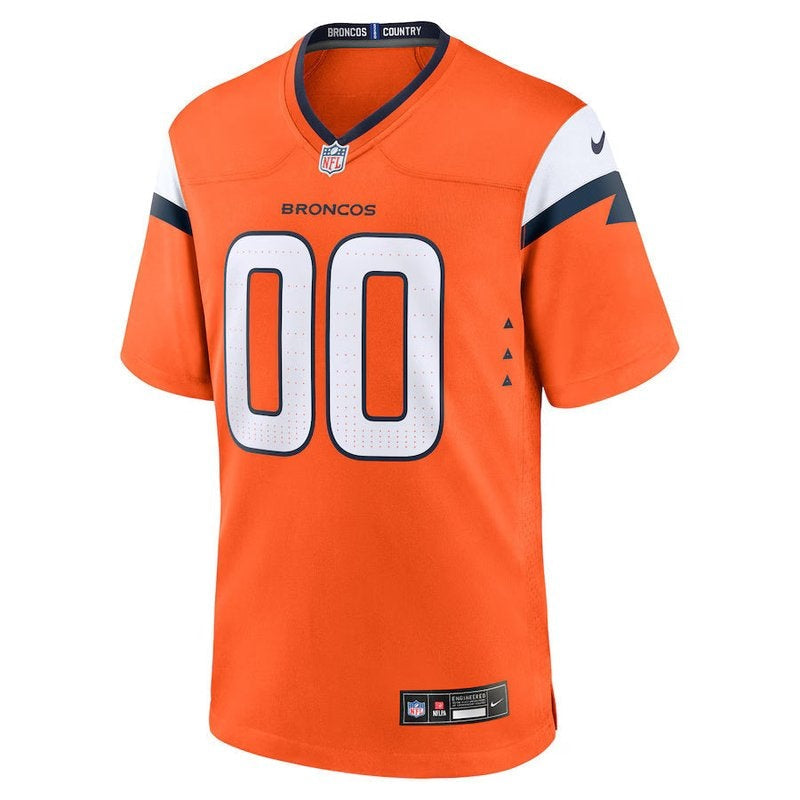 Denver Broncos - Colección Mile High - Jersey NFL de Juego Personalizado - Naranja