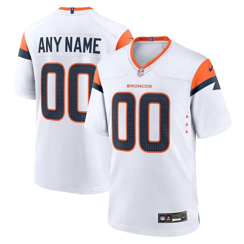 Denver Broncos - Colección Mile High - Jersey NFL Personalizado - Blanco